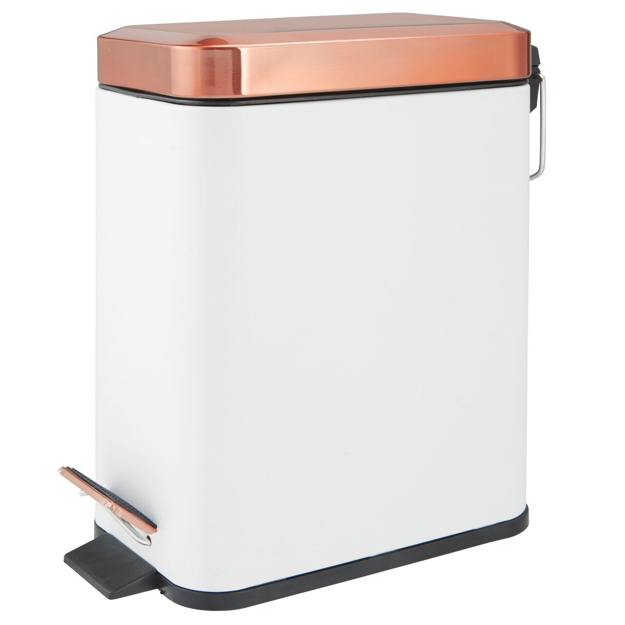 mDesign Step Trash Can, Gallon Garbage Bin, Removable Liner Bucket